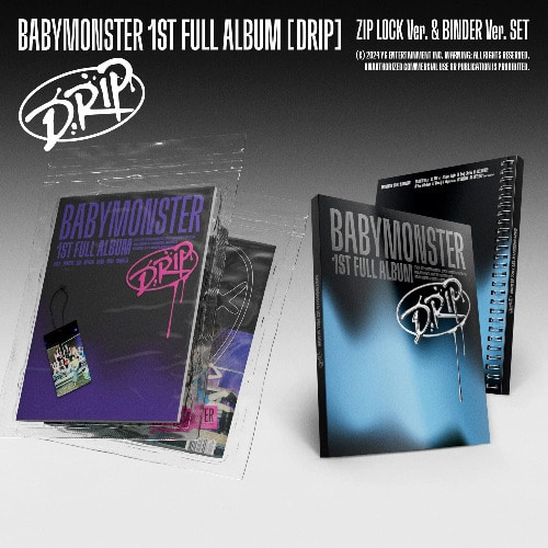 (PRE-ORDER) BABYMONSTER - 1st FULL ALBUM [DRIP] (ZIP LOCK Ver. / BINDER Ver.)